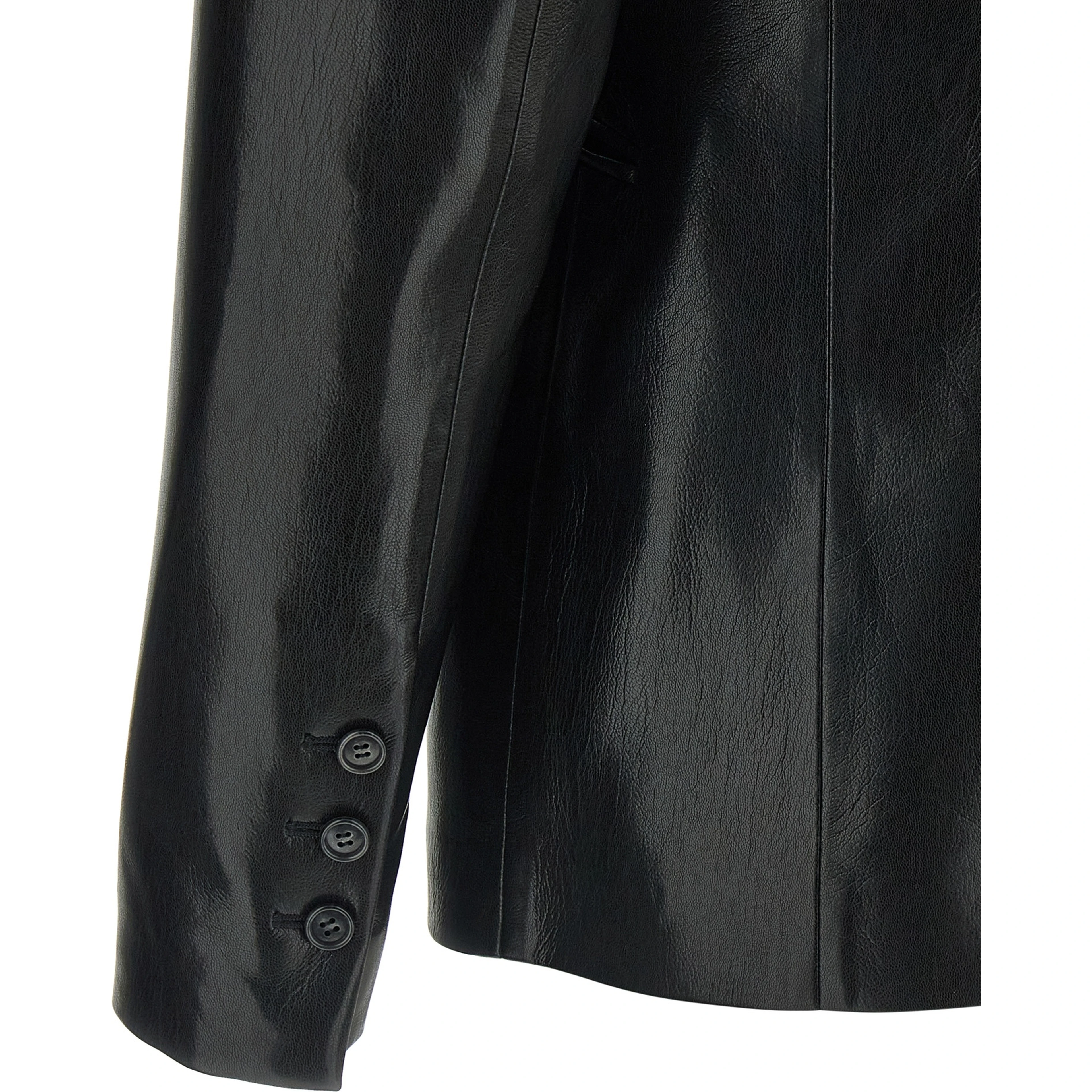 Black Polyester Blazer