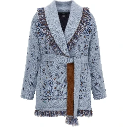 Blue Cashmere Cardigan