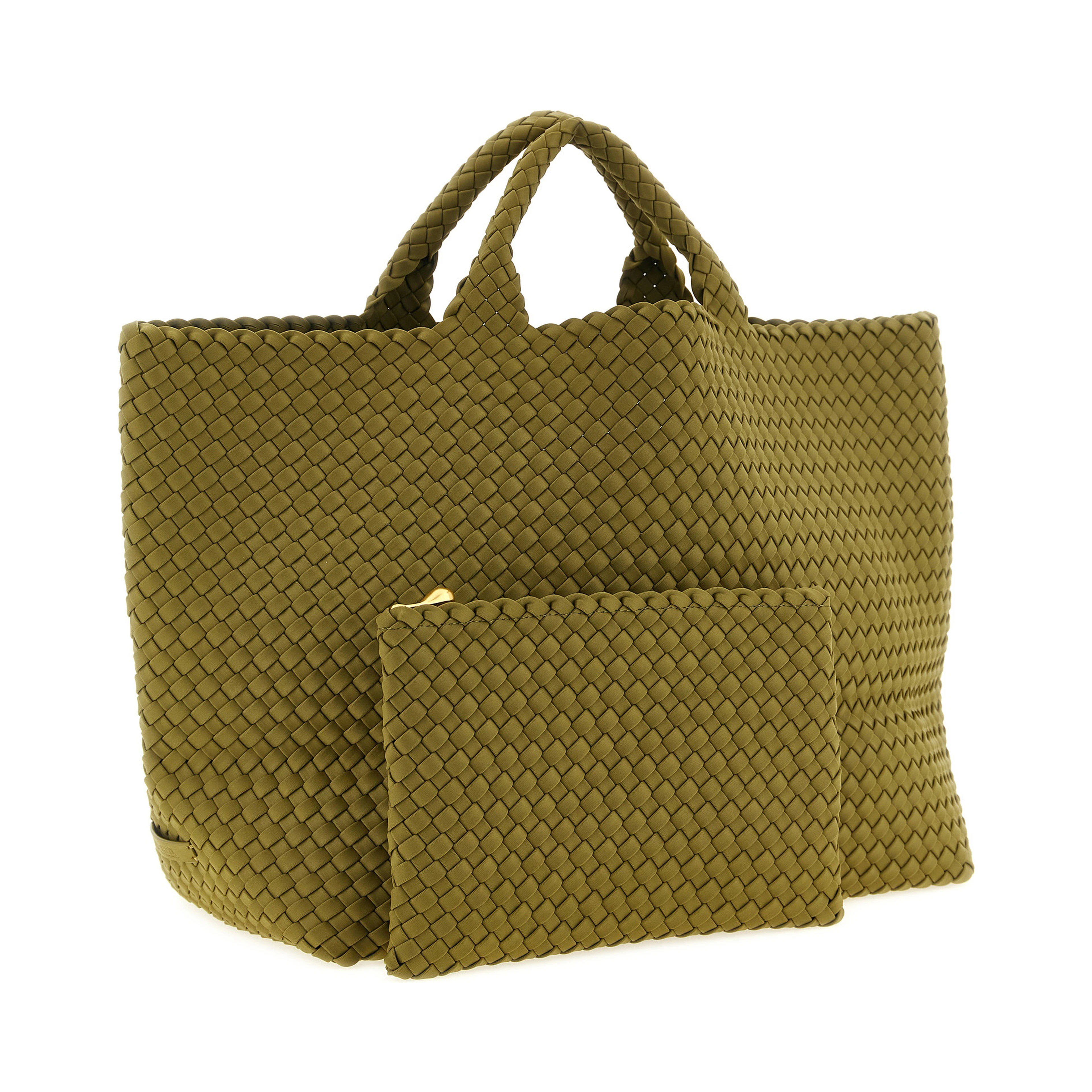 Bicolor Nylon Handbag