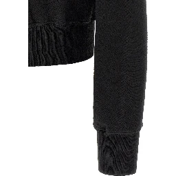 Black Cotton Sweatshirt