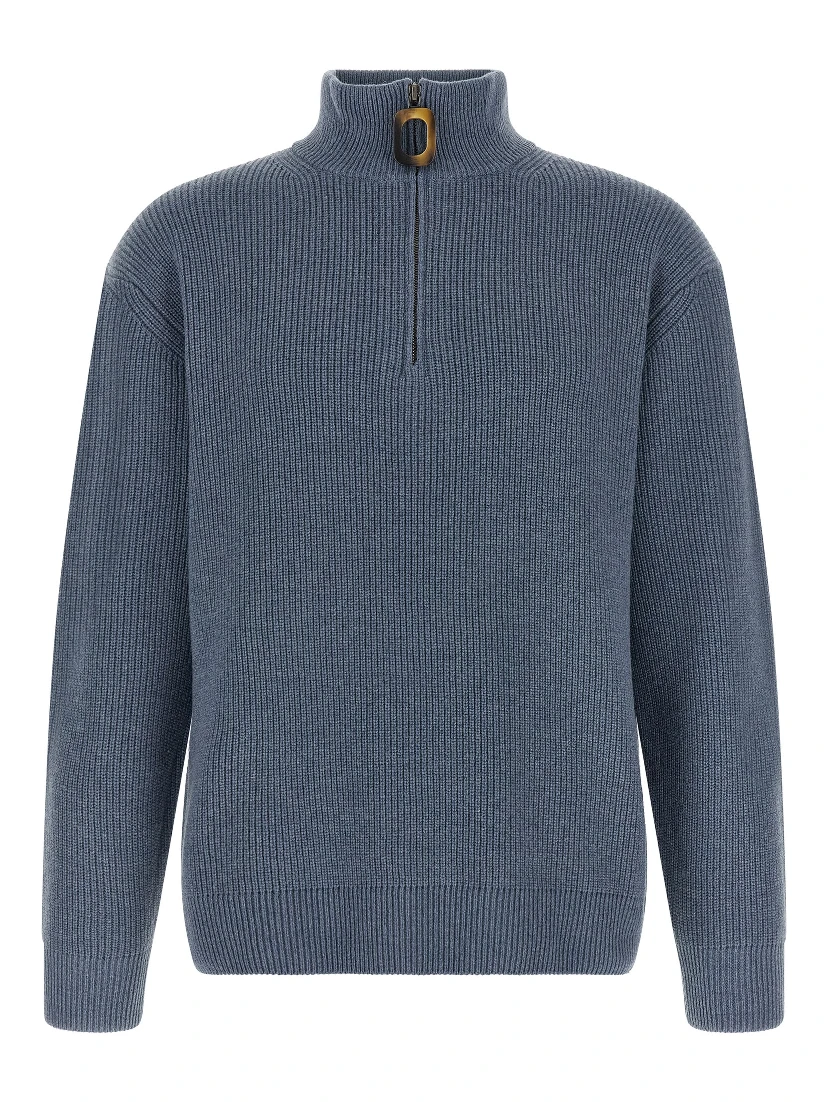 Blue Wool Cardigan