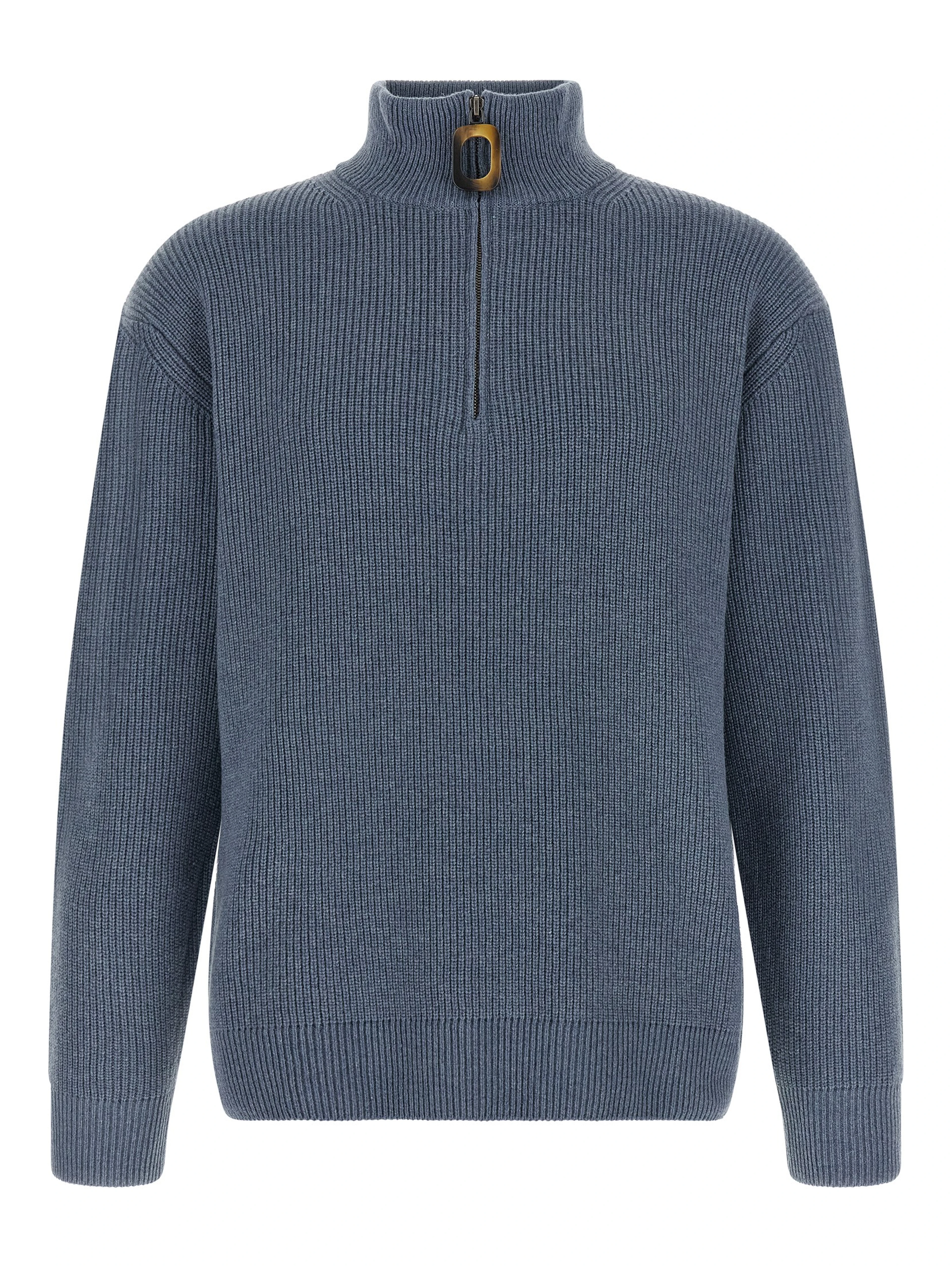 Blue Wool Cardigan