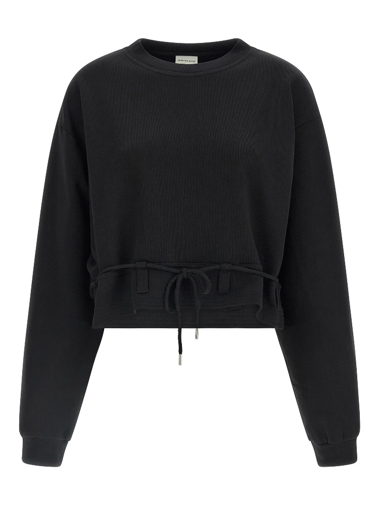 Black Cotton Sweatshirt