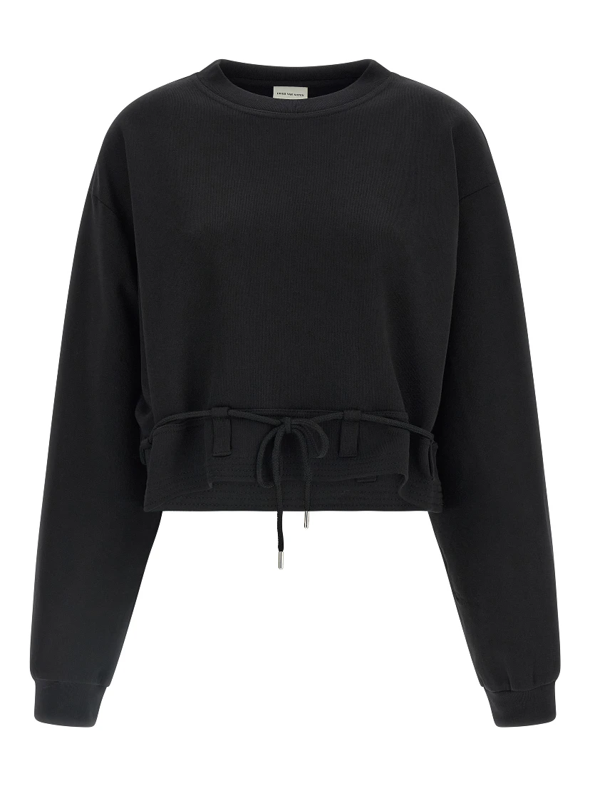 Black Cotton Sweatshirt