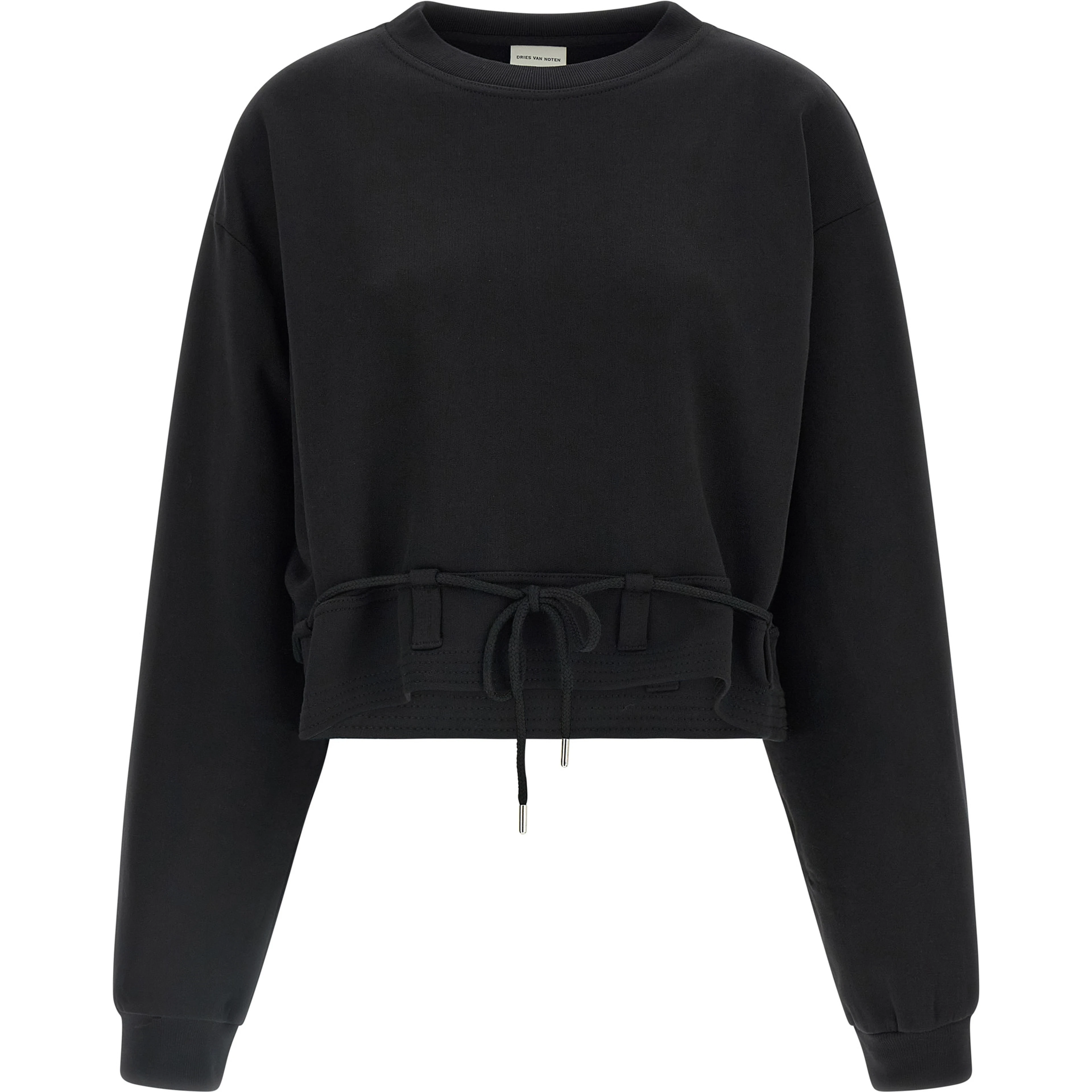 Black Cotton Sweatshirt