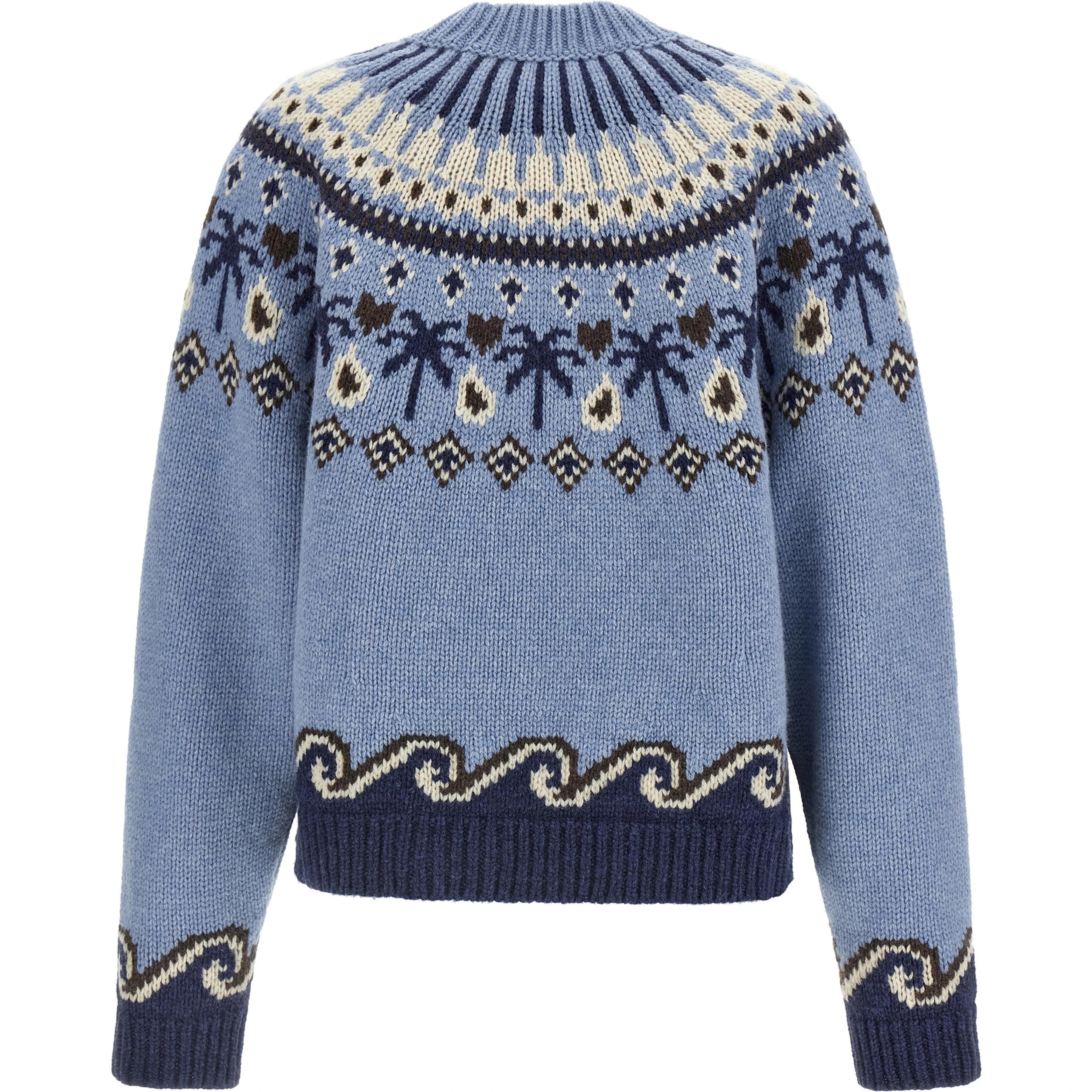 Blue Virgin Wool Cardigan