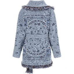 Blue Cashmere Cardigan