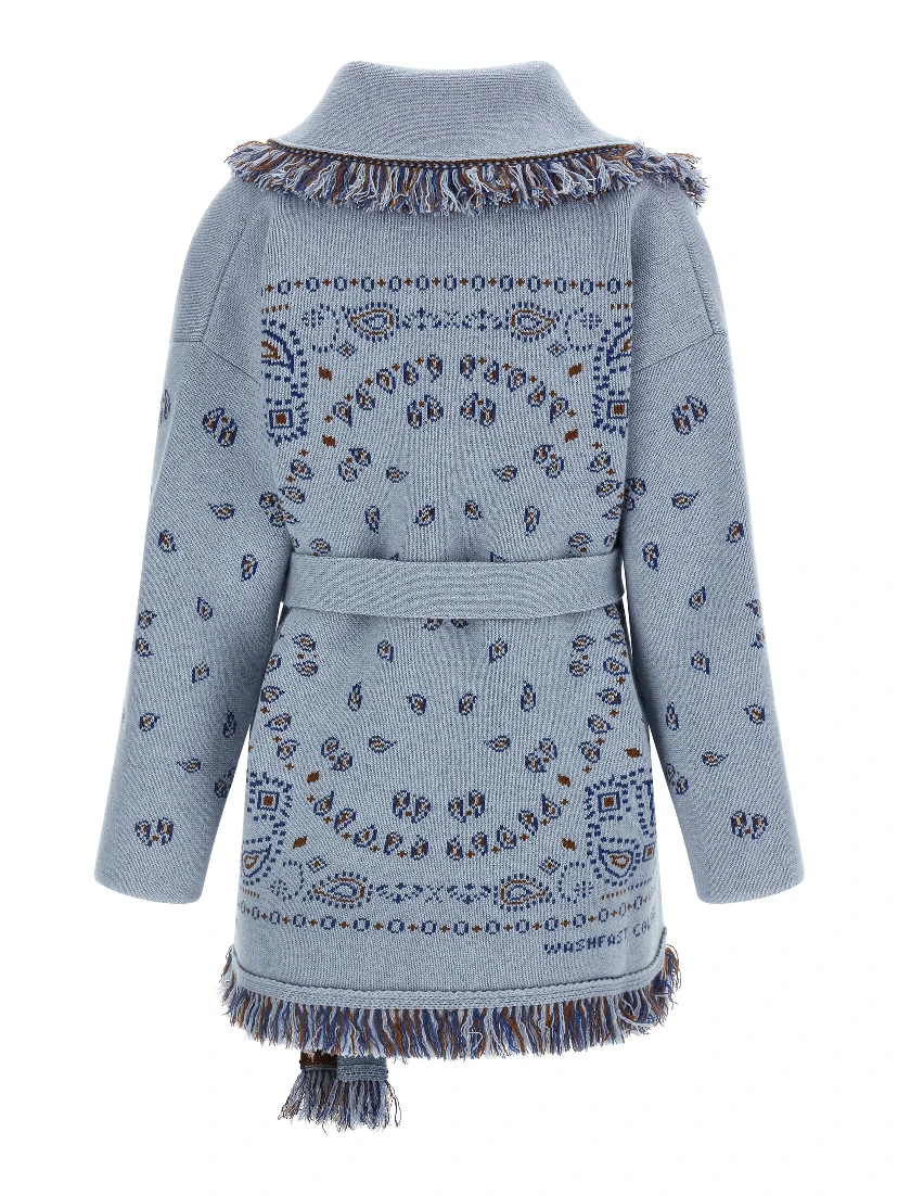 Blue Cashmere Cardigan