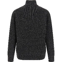 Gray Wool Cardigan