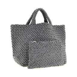 Gray Nylon Tote Bag