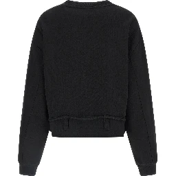 Black Cotton Sweatshirt