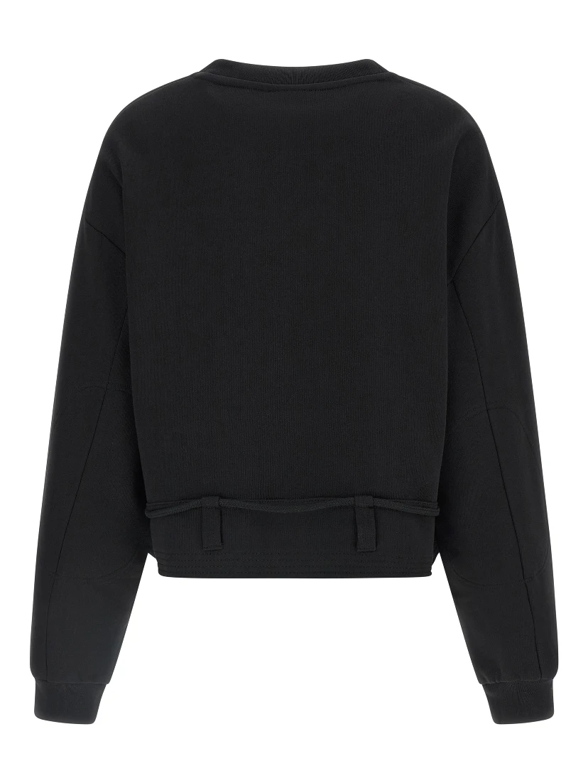 Black Cotton Sweatshirt