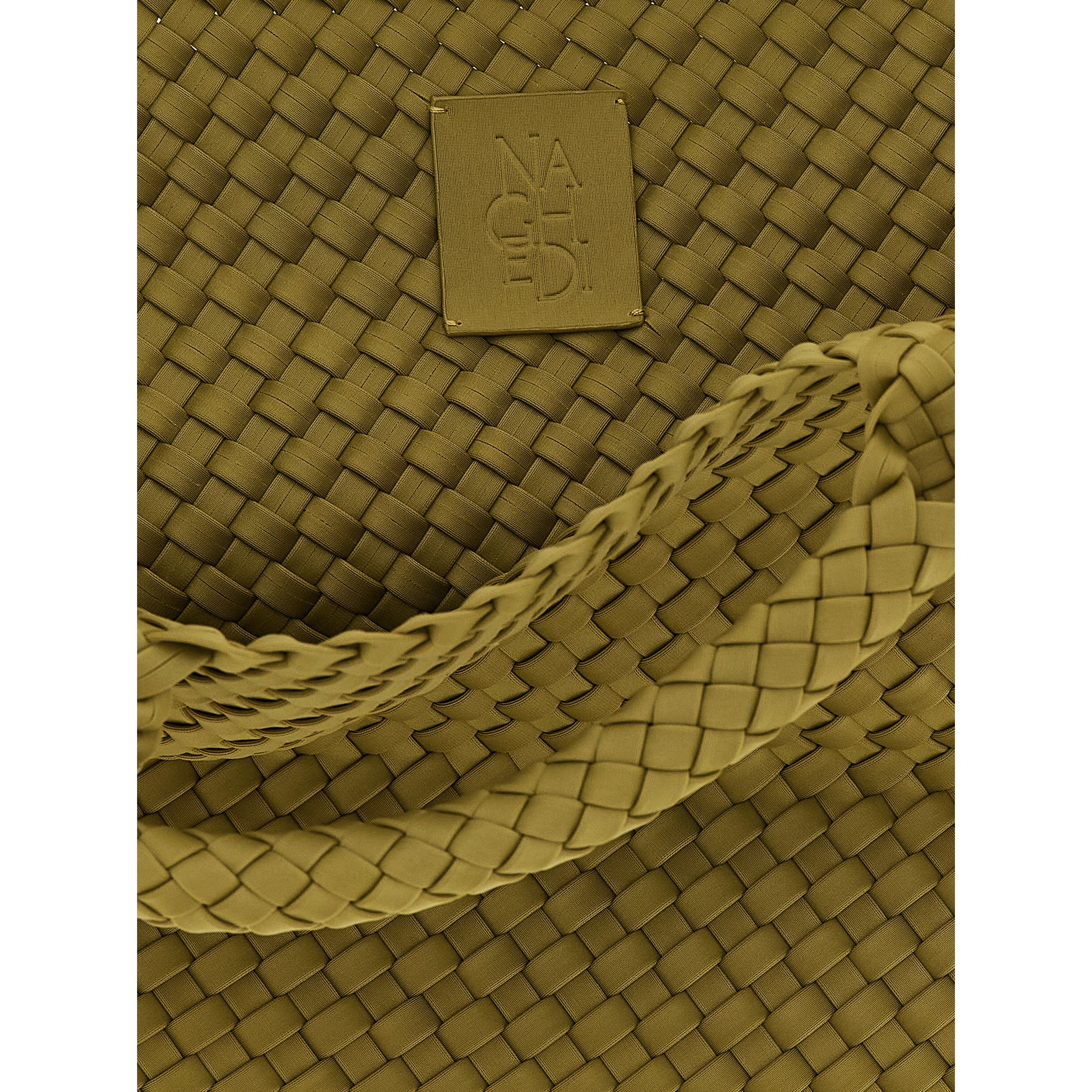 Bicolor Nylon Handbag