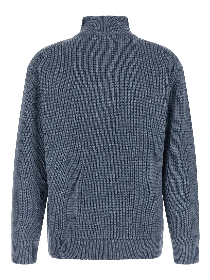 Blue Wool Cardigan