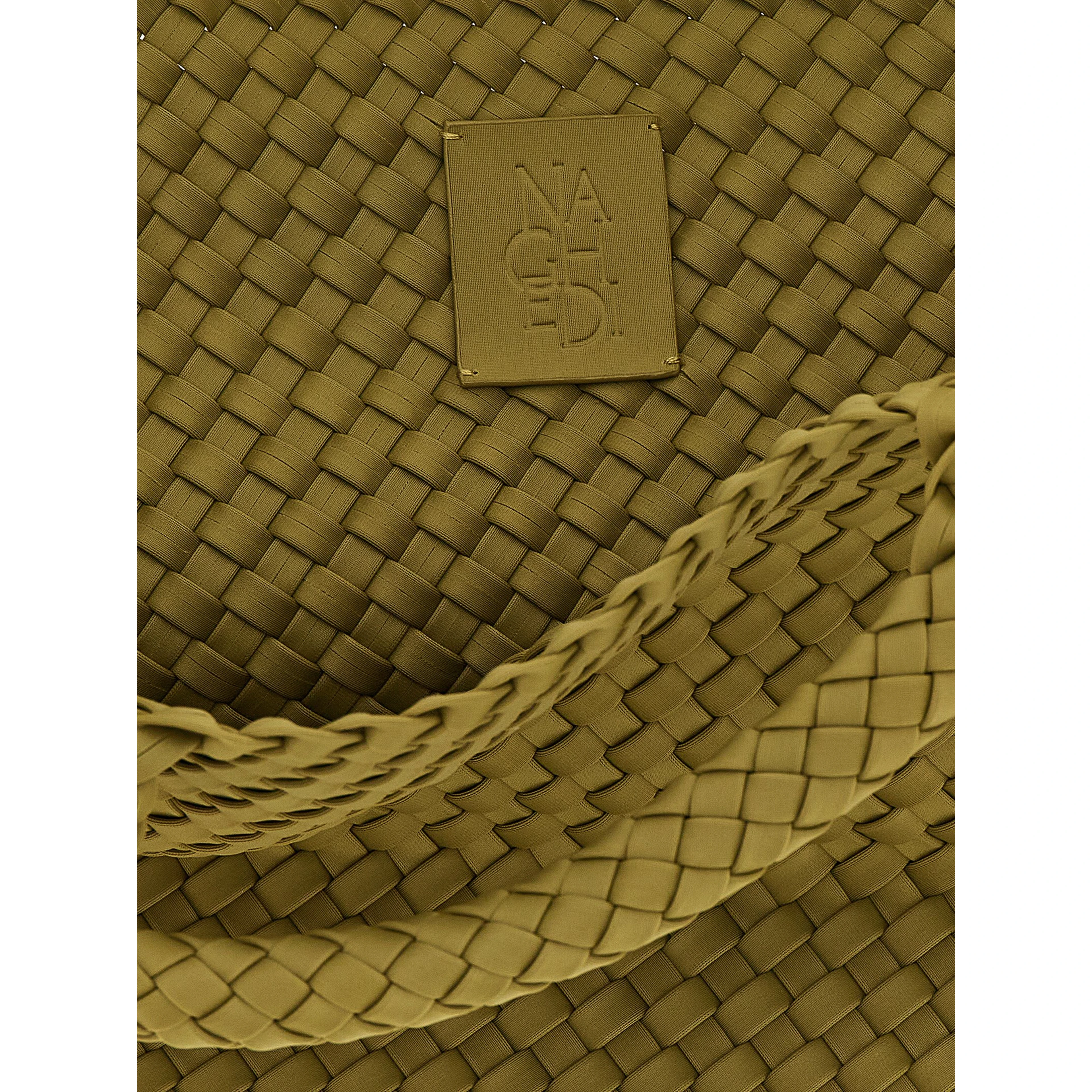 Bicolor Nylon Handbag