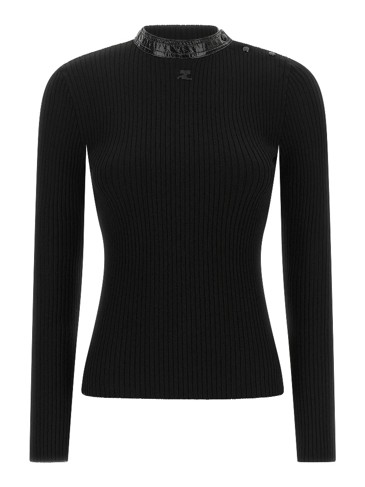 Black Viscose Cardigan