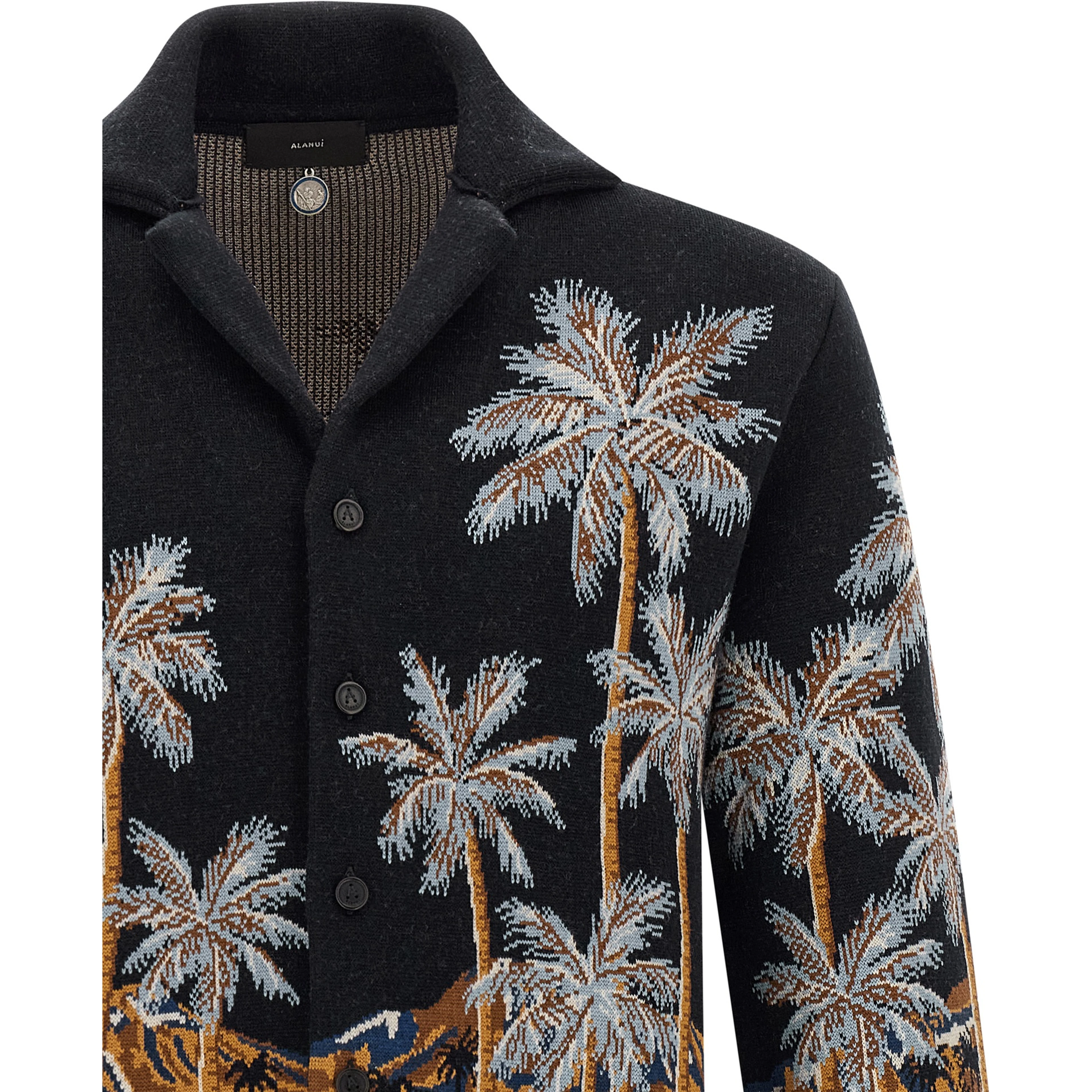 Blue Virgin Wool Blouse