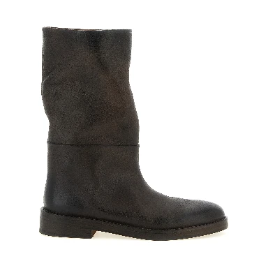Brown Calfskin Over The Knee