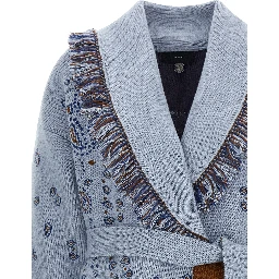 Blue Cashmere Cardigan