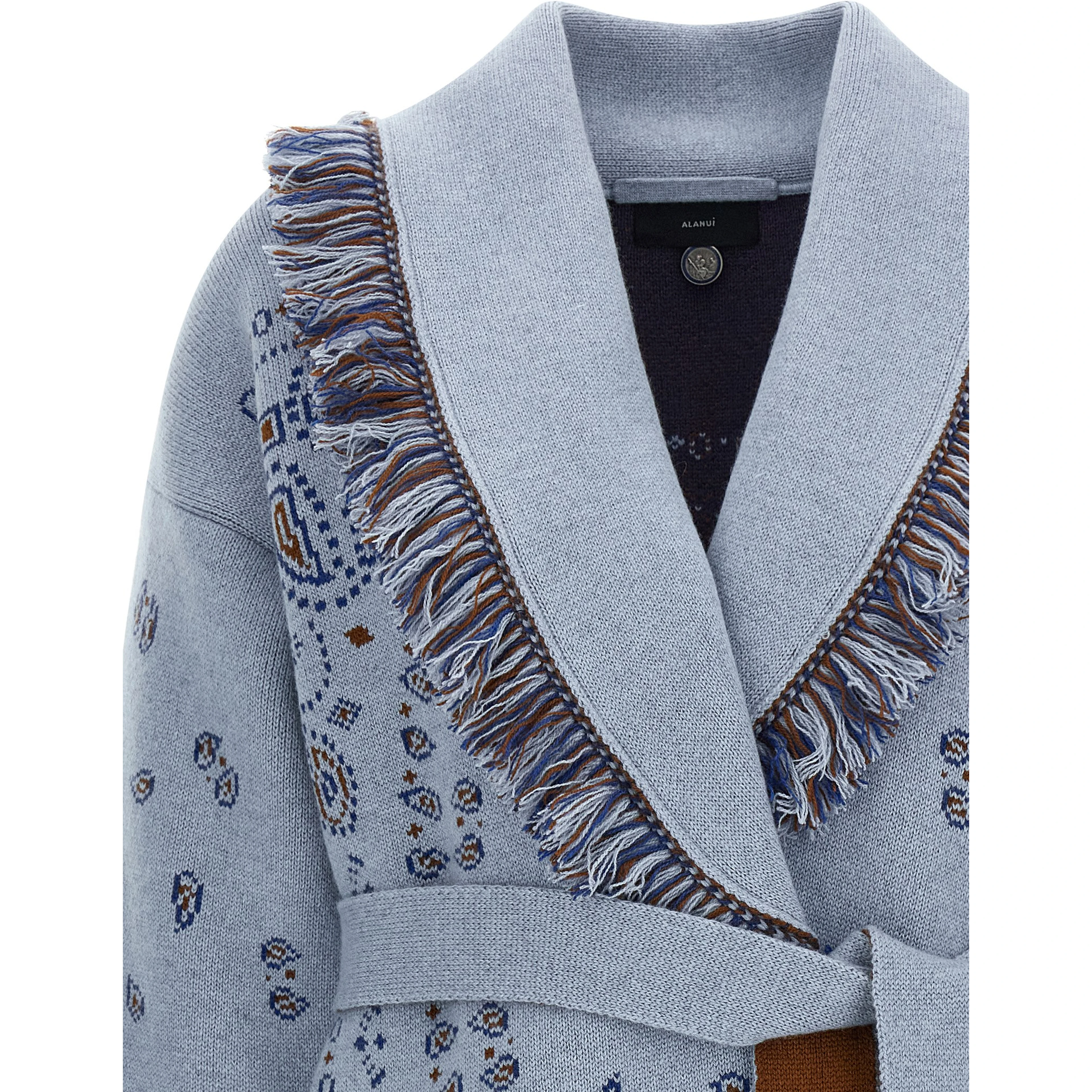 Blue Cashmere Cardigan