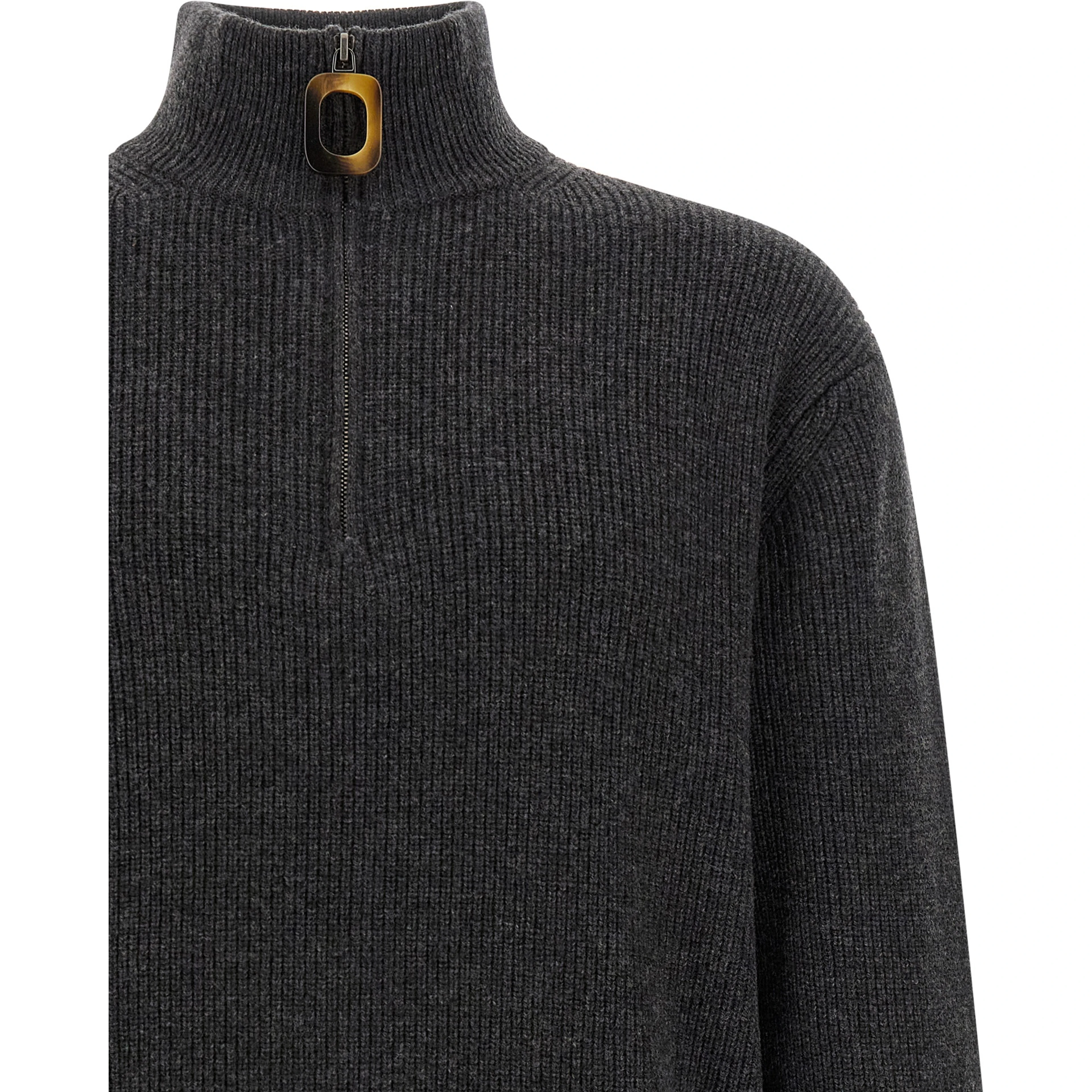 Gray Wool Cardigan