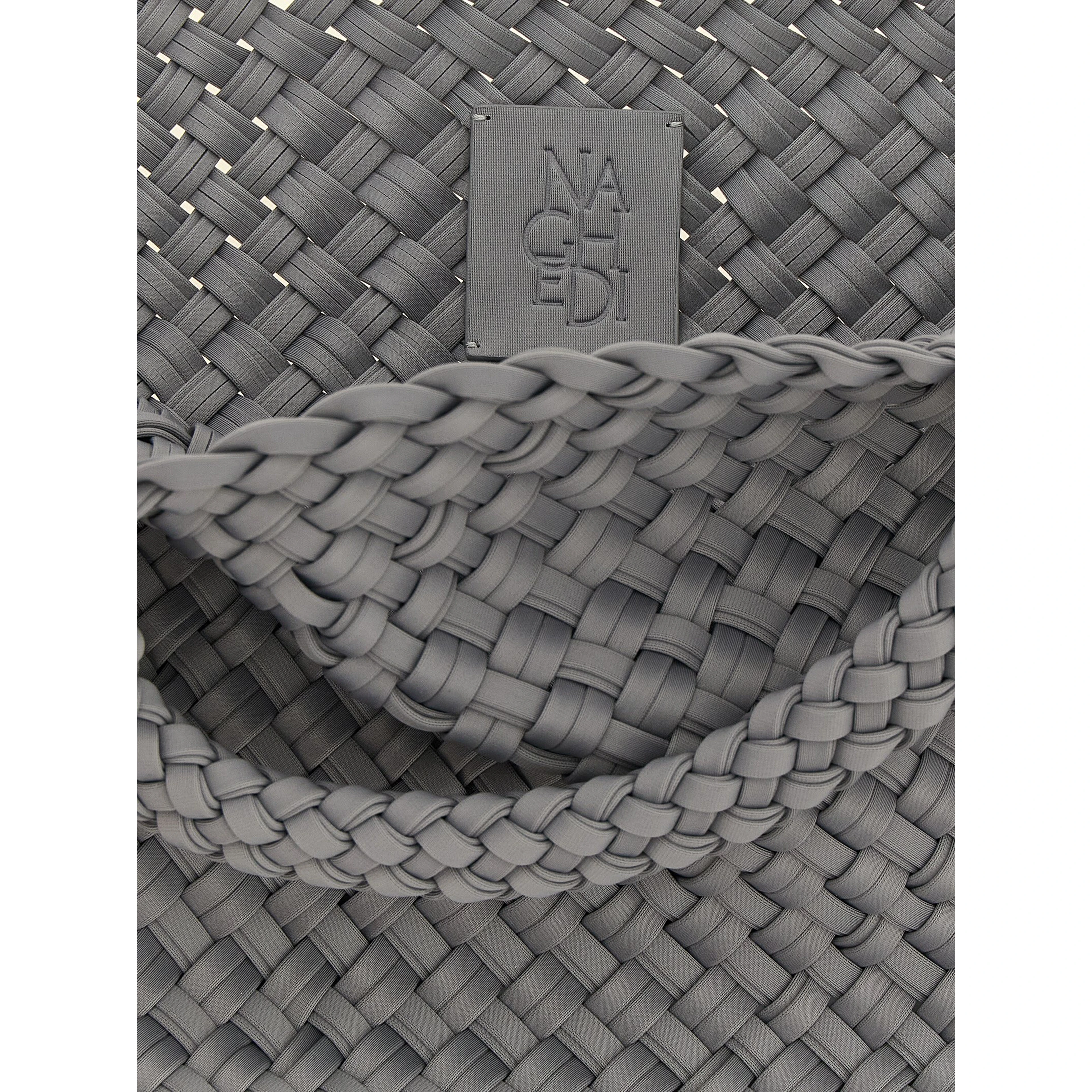 Gray Nylon Tote Bag