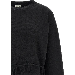 Black Cotton Sweatshirt