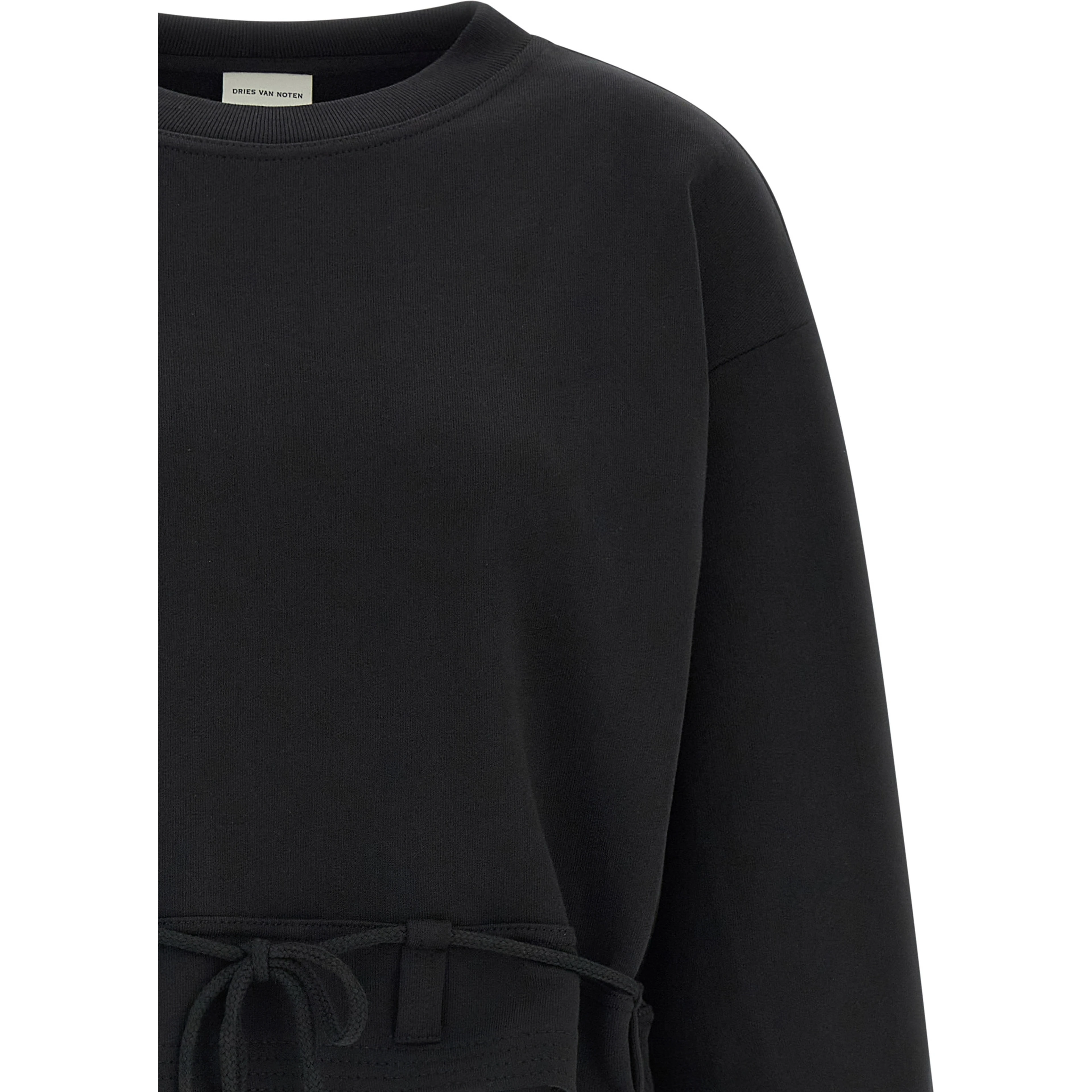 Black Cotton Sweatshirt