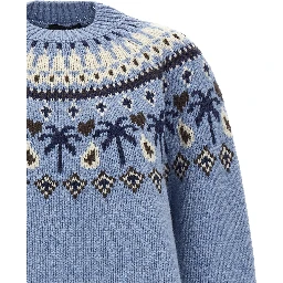 Blue Virgin Wool Cardigan