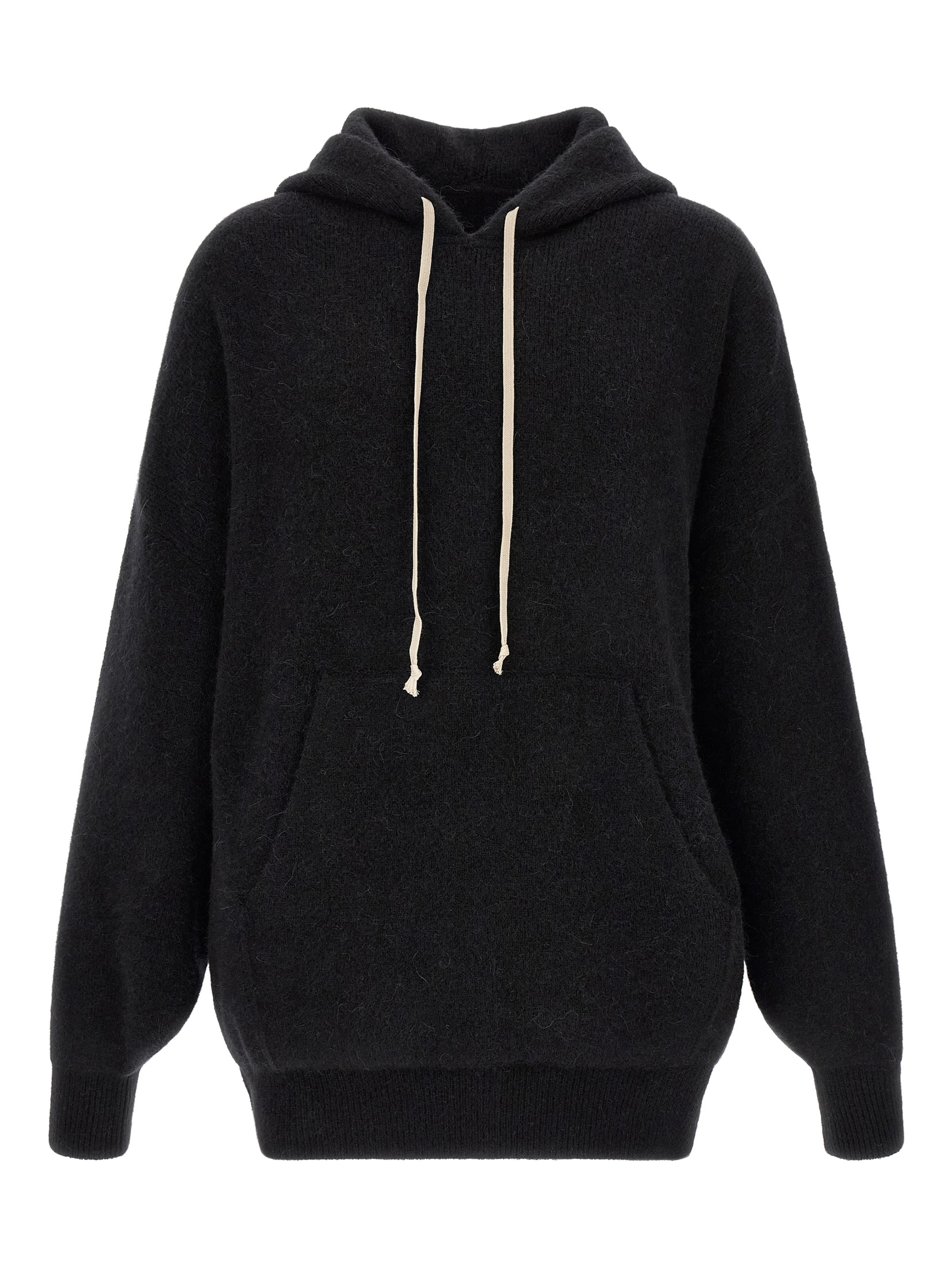 Black Marabou Sweatshirt