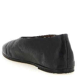 Black Calfskin Ballet Flats