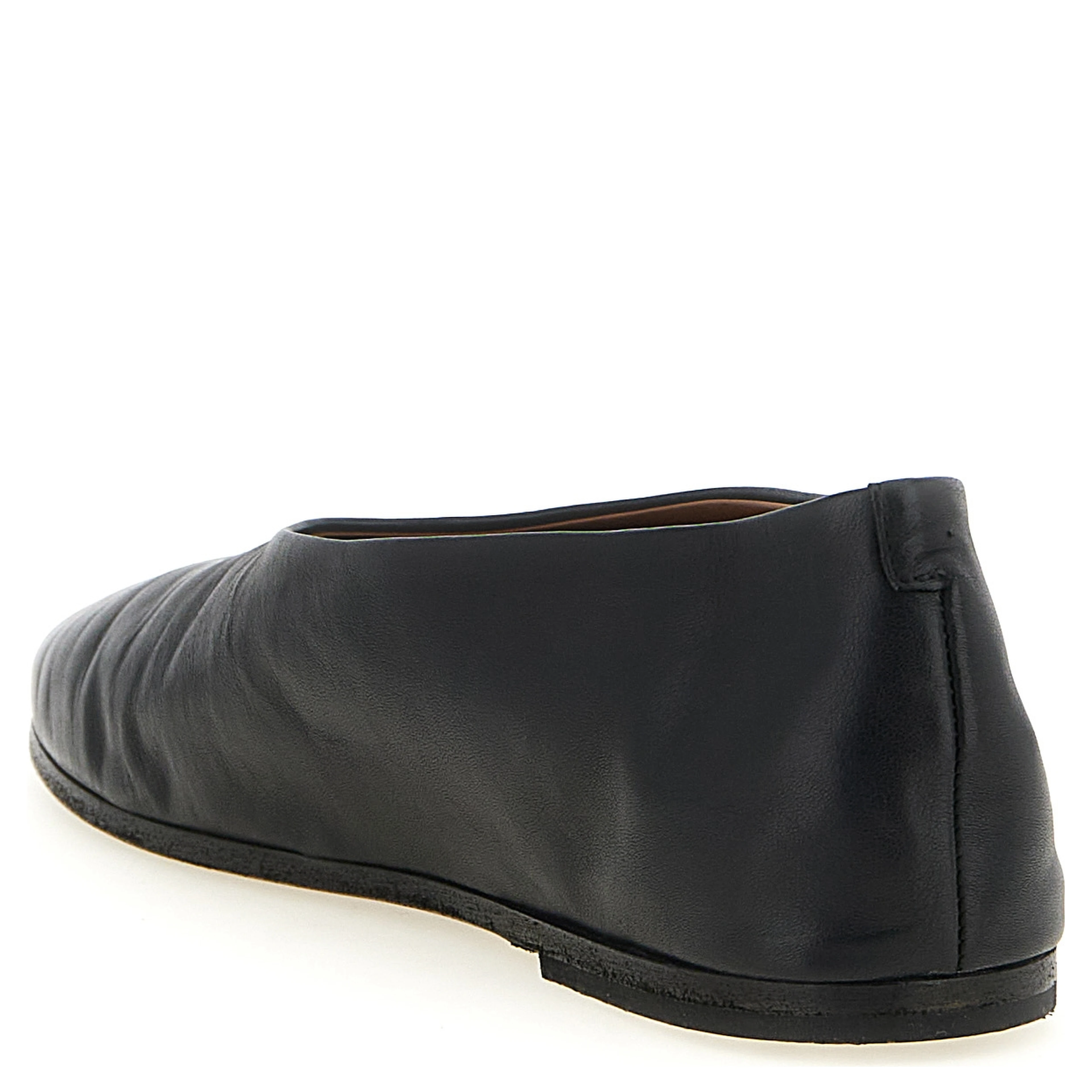 Black Calfskin Ballet Flats