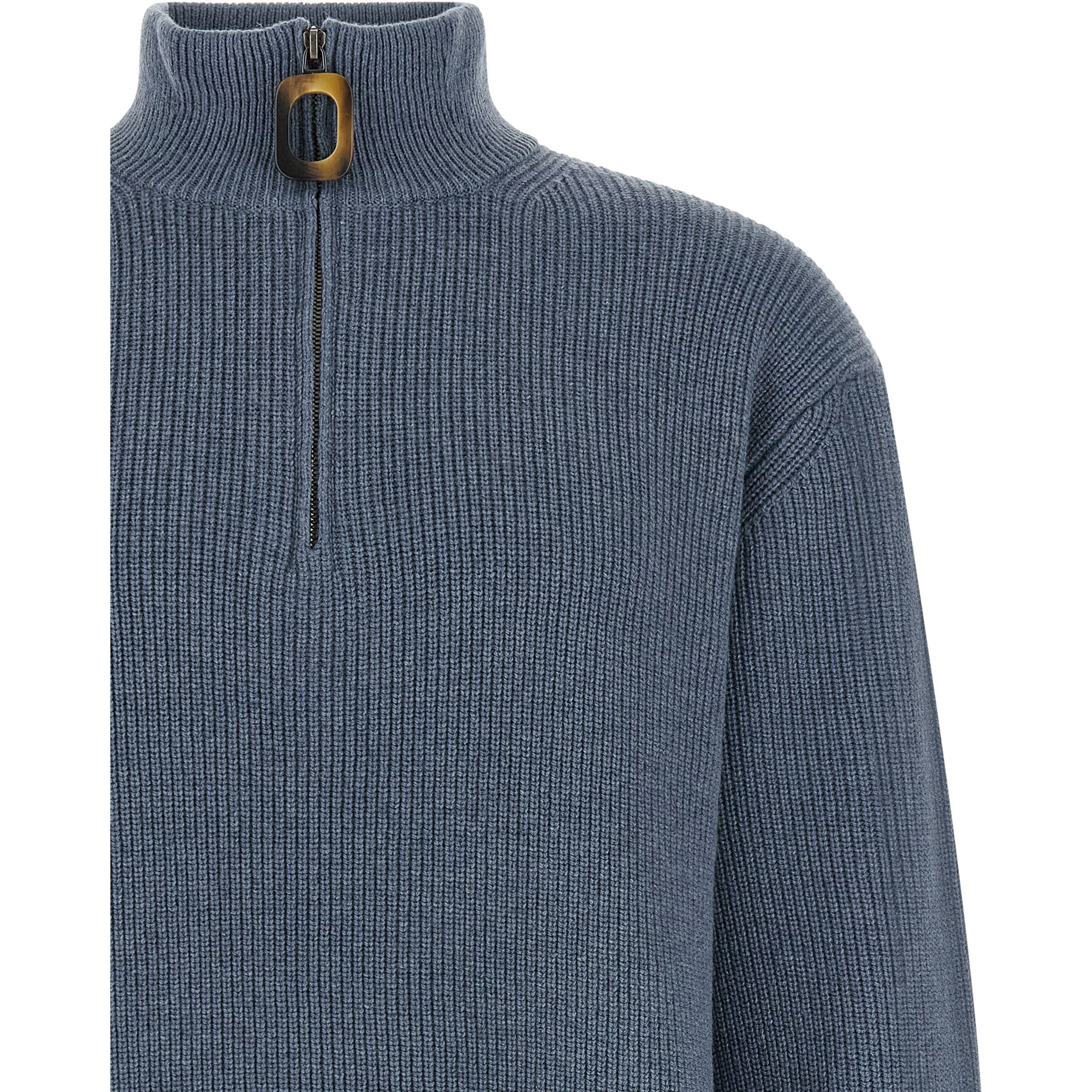 Blue Wool Cardigan
