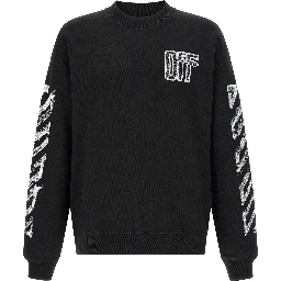 Black Cotton Sweatshirt