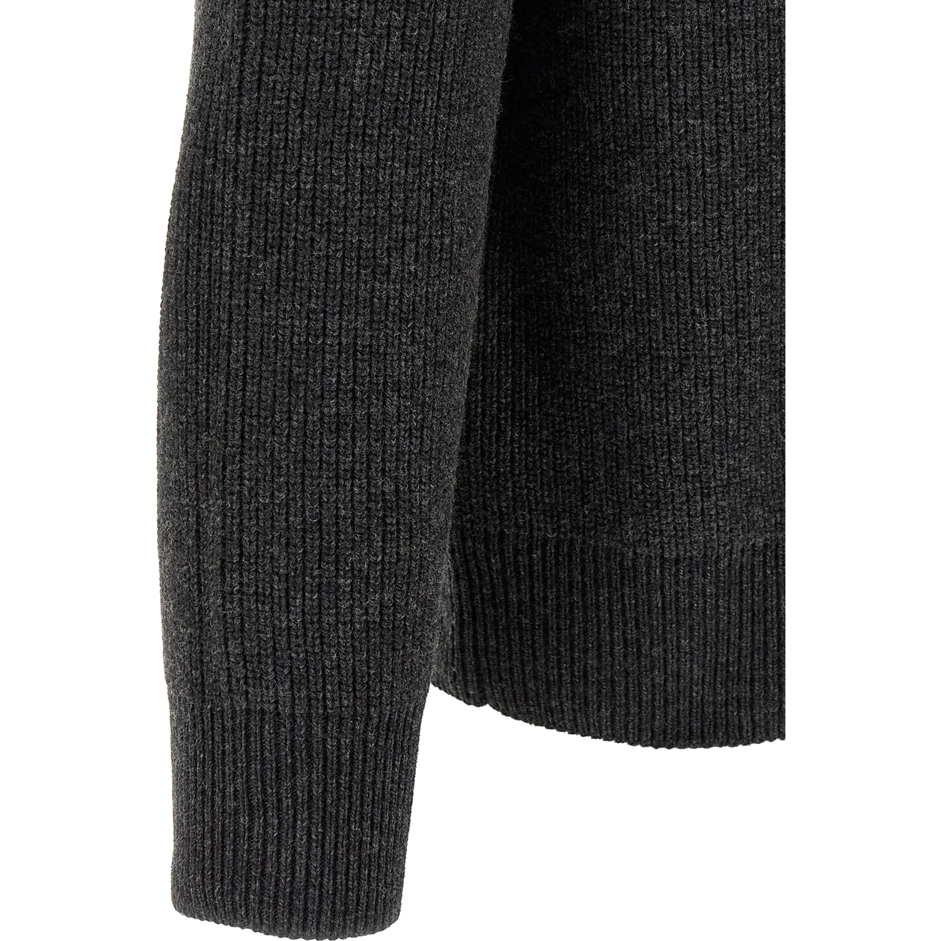 Gray Wool Cardigan