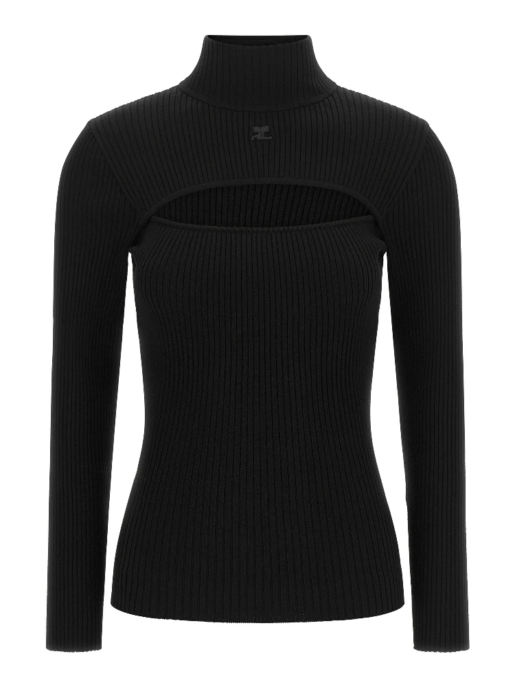 Black Viscose Cardigan