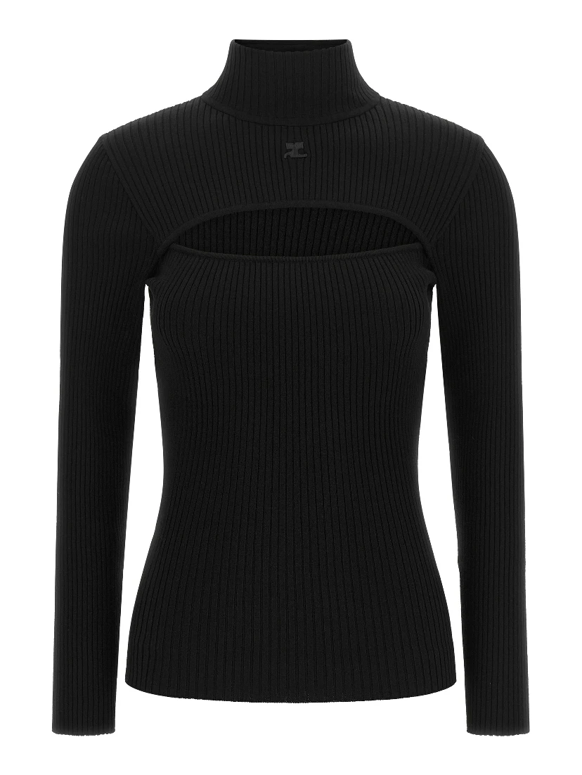 Black Viscose Cardigan