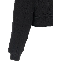 Black Cotton Sweatshirt