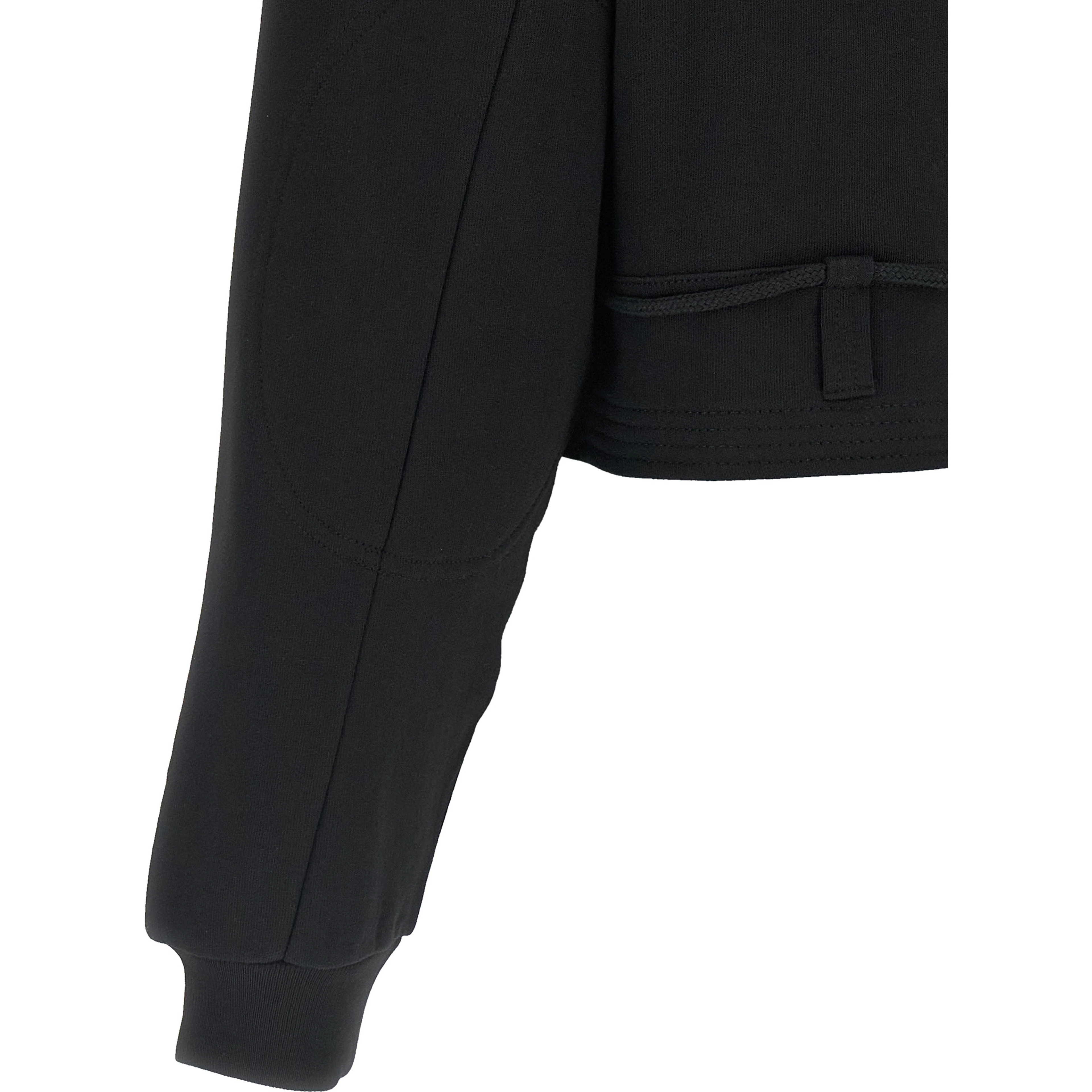 Black Cotton Sweatshirt