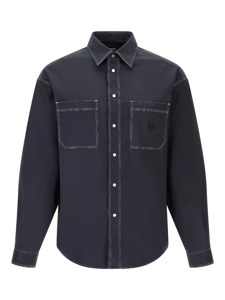 Blue Cotton Blouse