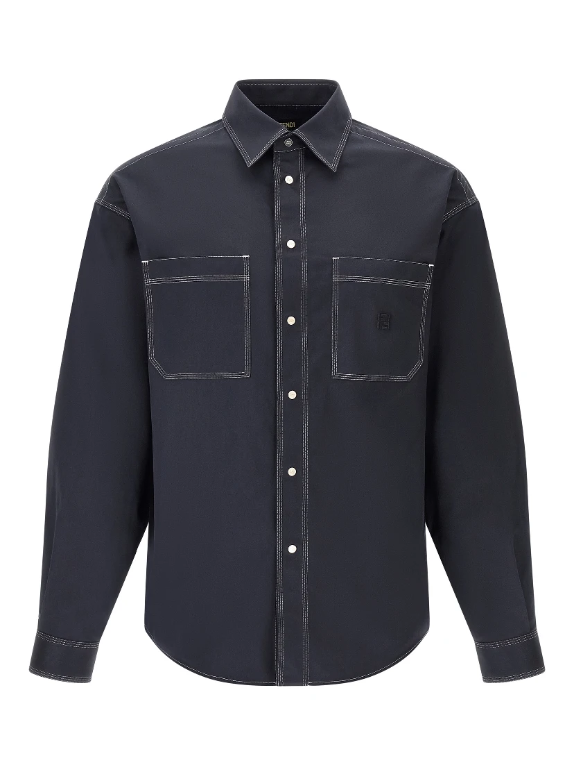 Blue Cotton Blouse