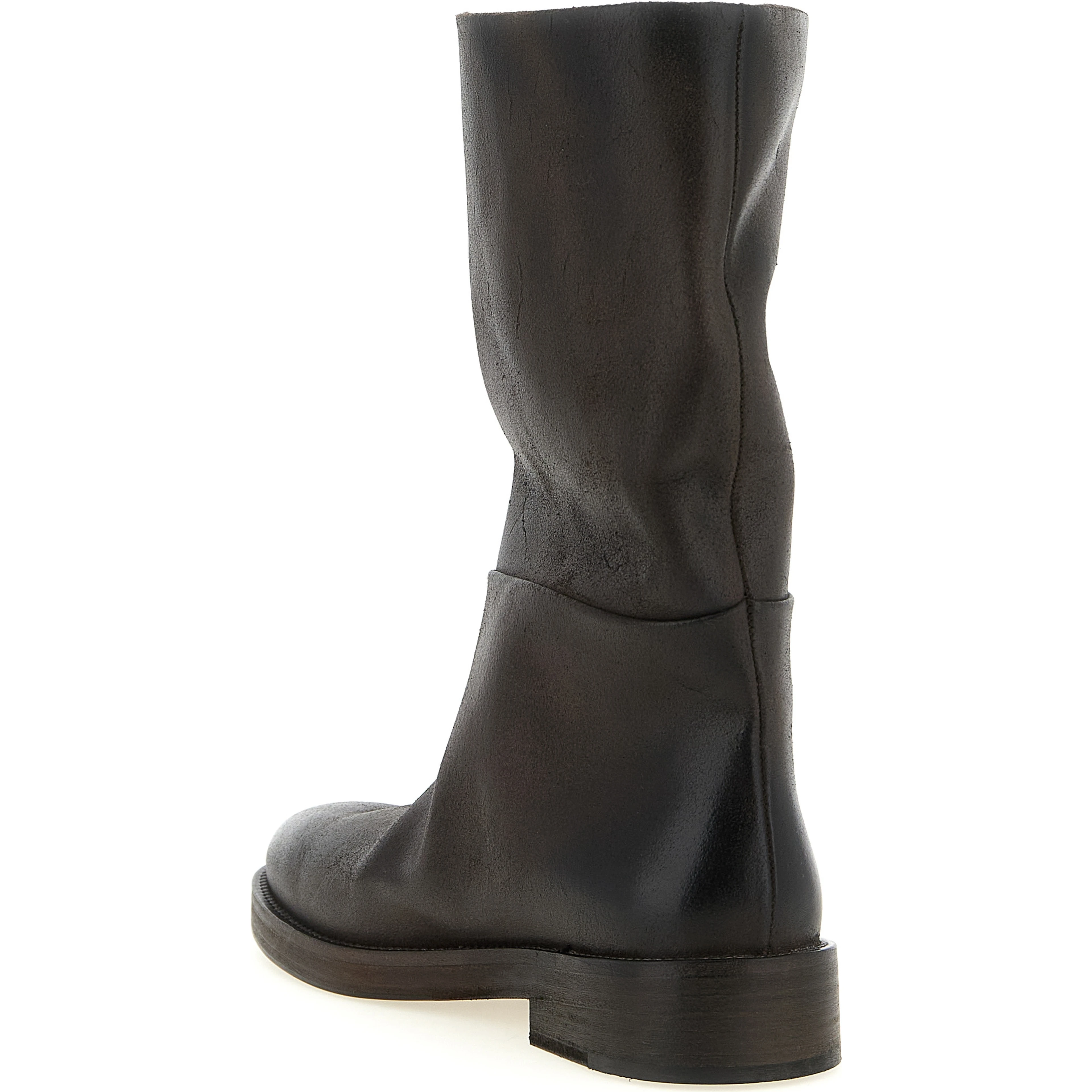 Brown Calfskin Over The Knee