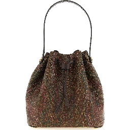 Brown Cotton Handbag