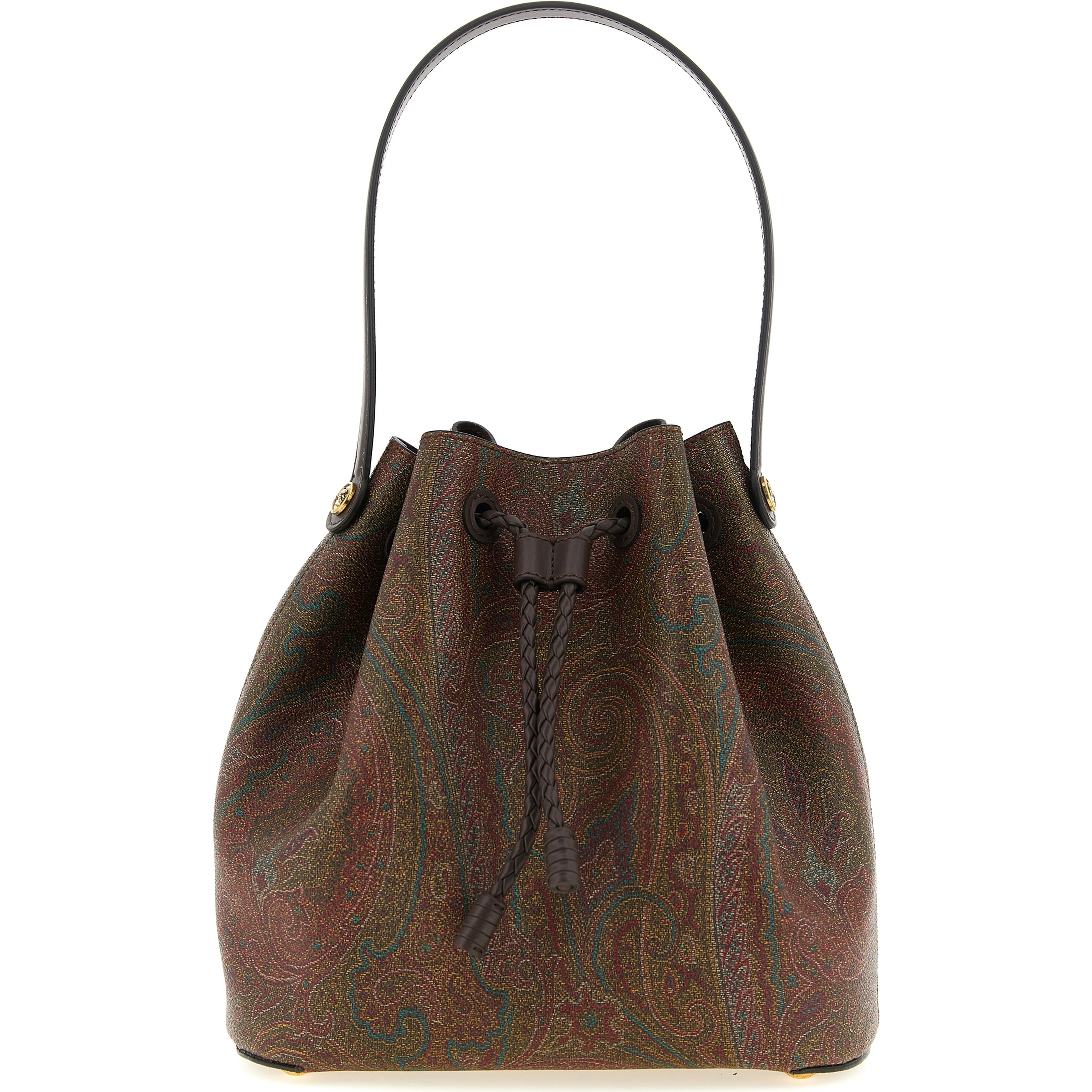 Brown Cotton Handbag