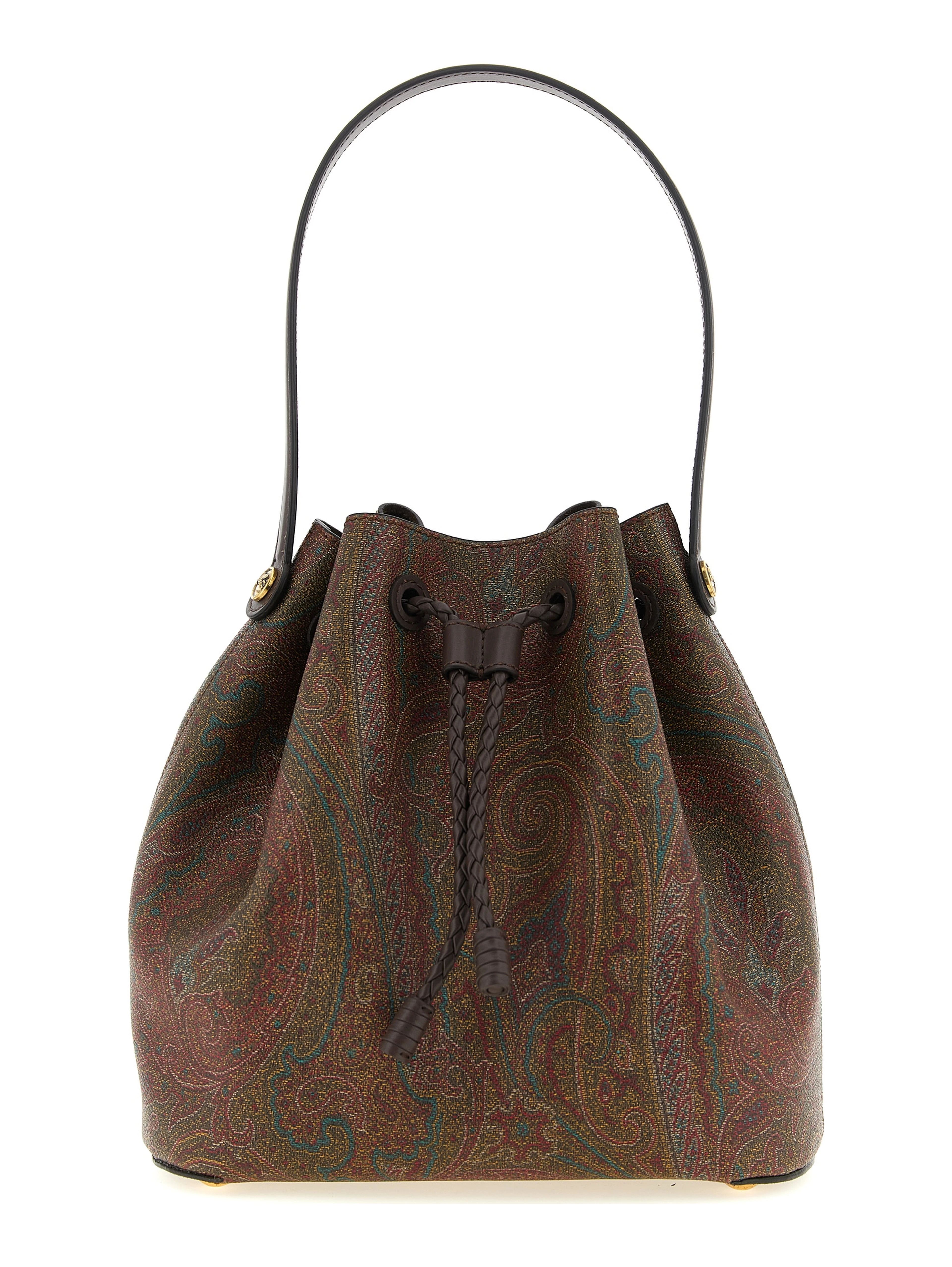Brown Cotton Handbag