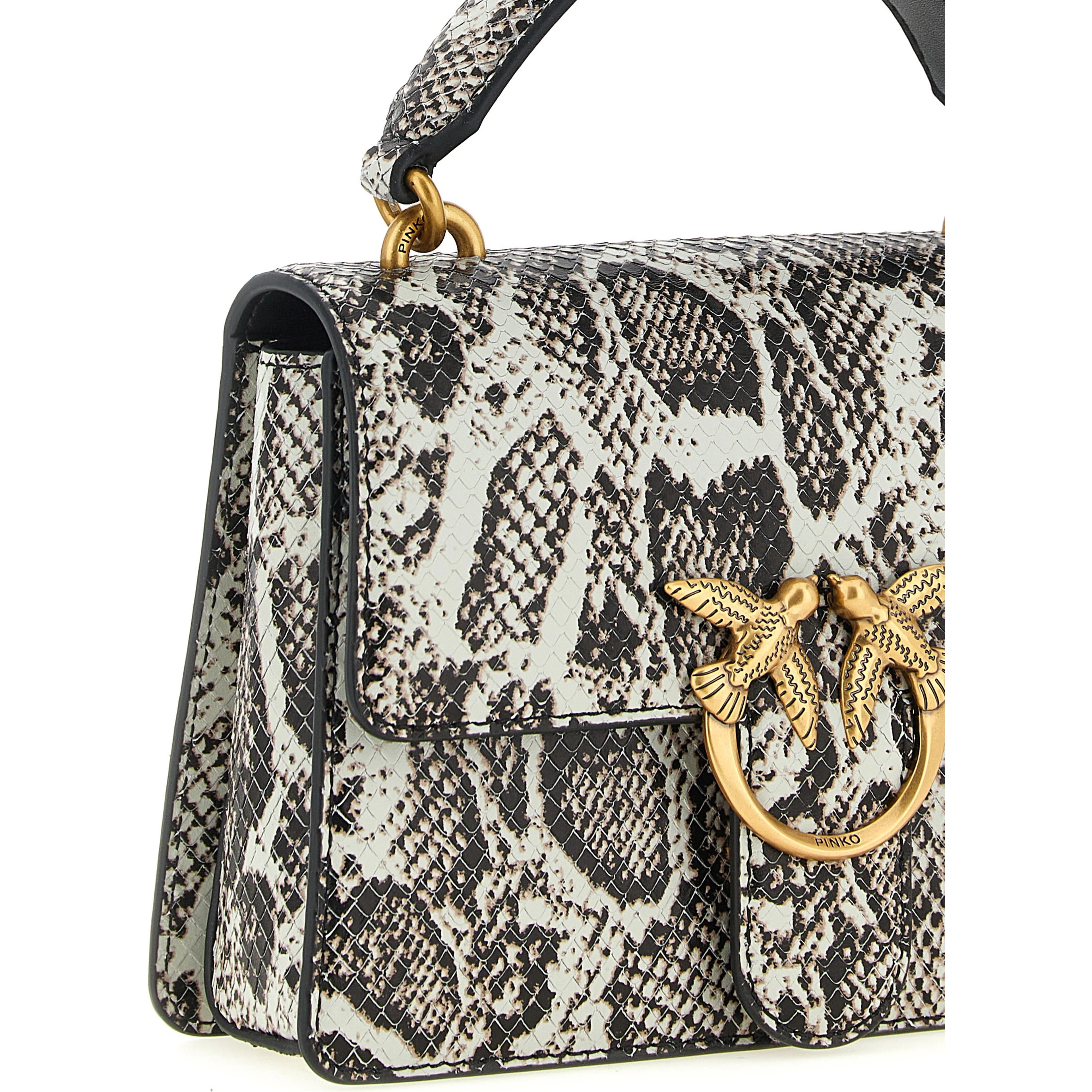 Gray Calfskin Handbag
