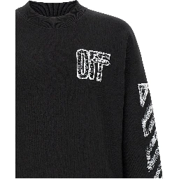 Black Cotton Sweatshirt