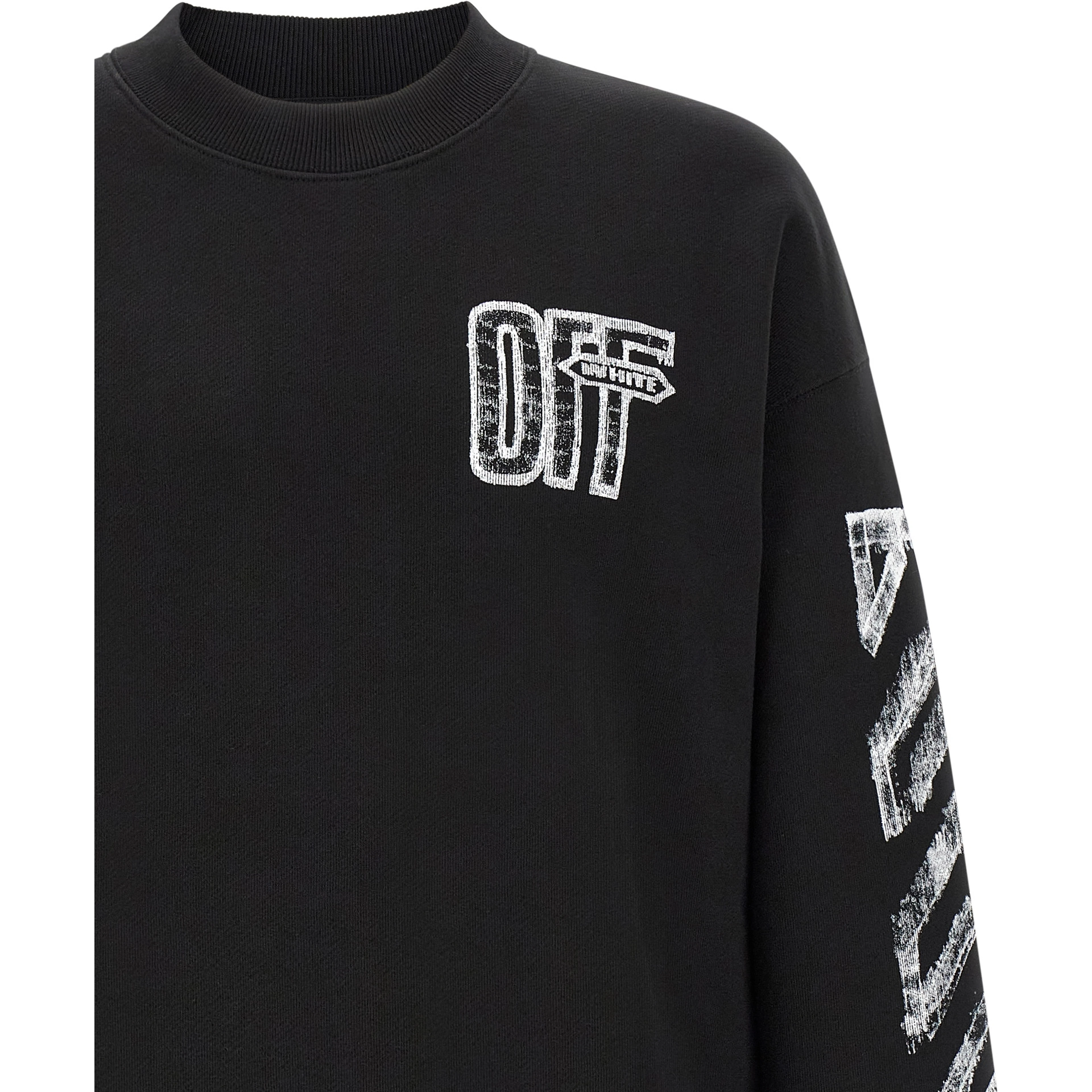 Black Cotton Sweatshirt