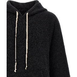 Black Marabou Sweatshirt
