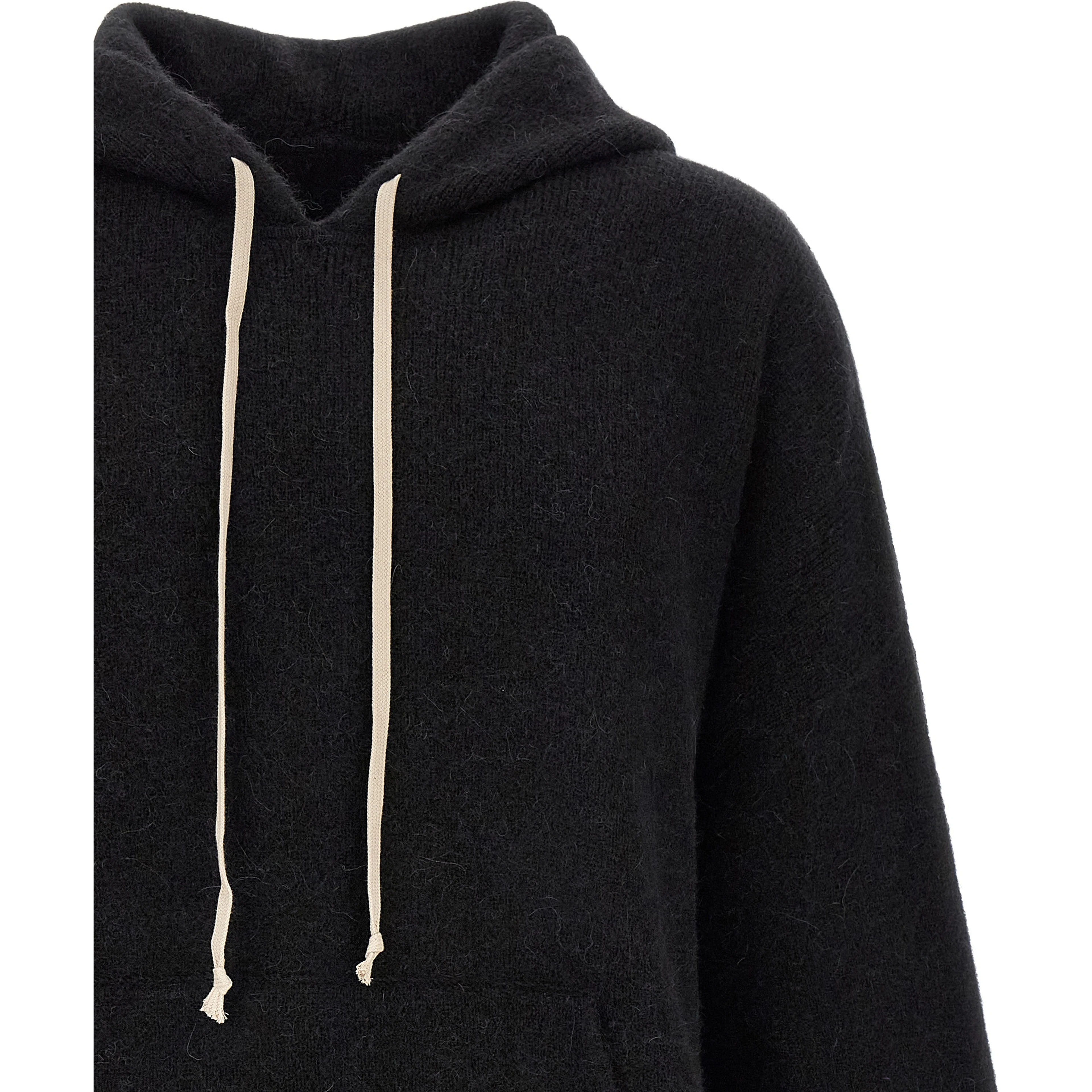 Black Marabou Sweatshirt